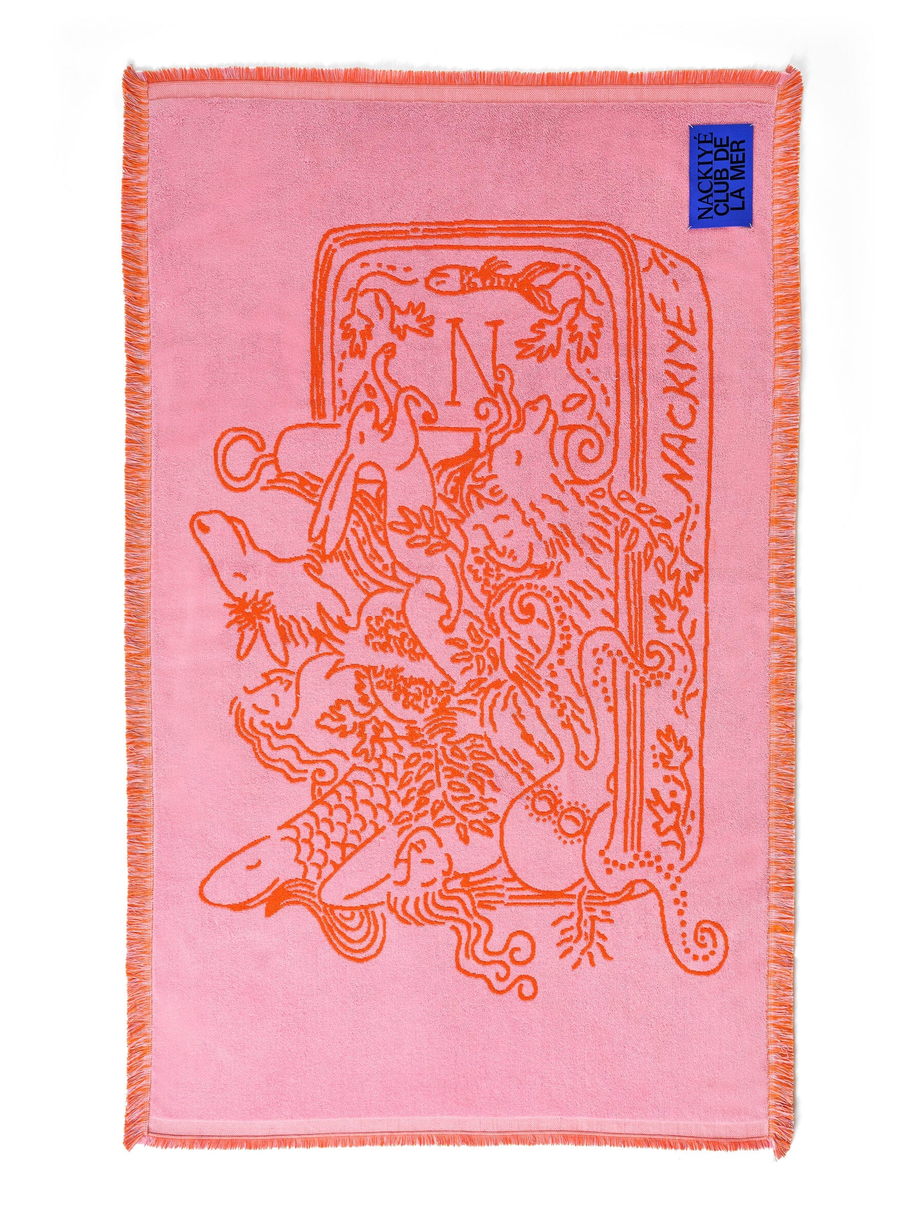 A Tight Ship (Standard) Beach Towel in Candy/Orange – Nackiyé