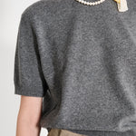 Nackiyé Crewneck Pearl Cashmere Short Sleeved Crewneck