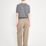 Nackiyé Crewneck Pearl Cashmere Short Sleeved Crewneck