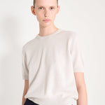 Nackiyé Crewneck Pearl Cashmere Short Sleeved Crewneck