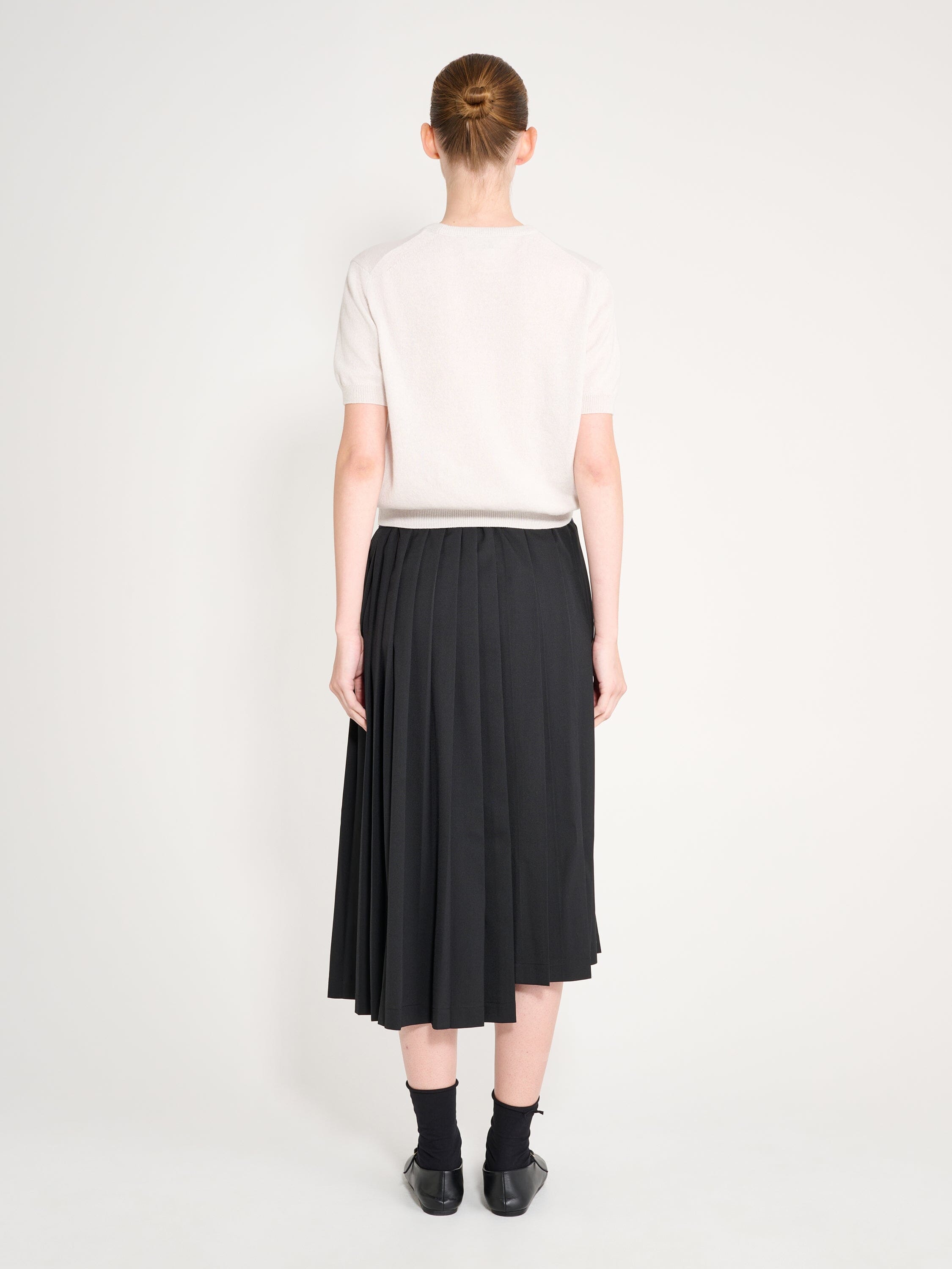Nackiyé Crewneck Pearl Cashmere Short Sleeved Crewneck