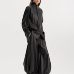 Nackiyé Tux Shirt in Leather
