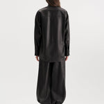 Nackiyé Tux Shirt in Leather