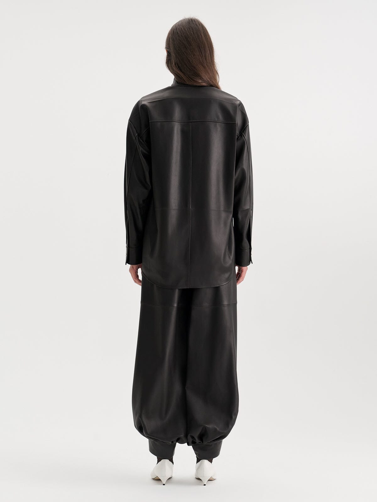 Nackiyé Tux Shirt in Leather