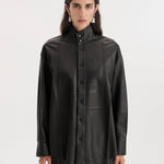 Nackiyé Tux Shirt in Leather