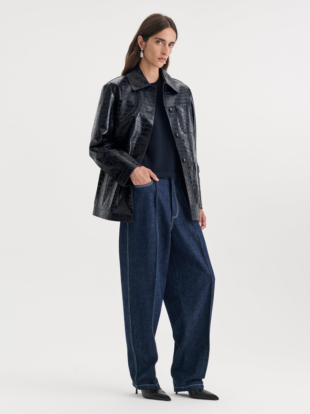 Nackiyé JACKETS Caviar Leather Jacket