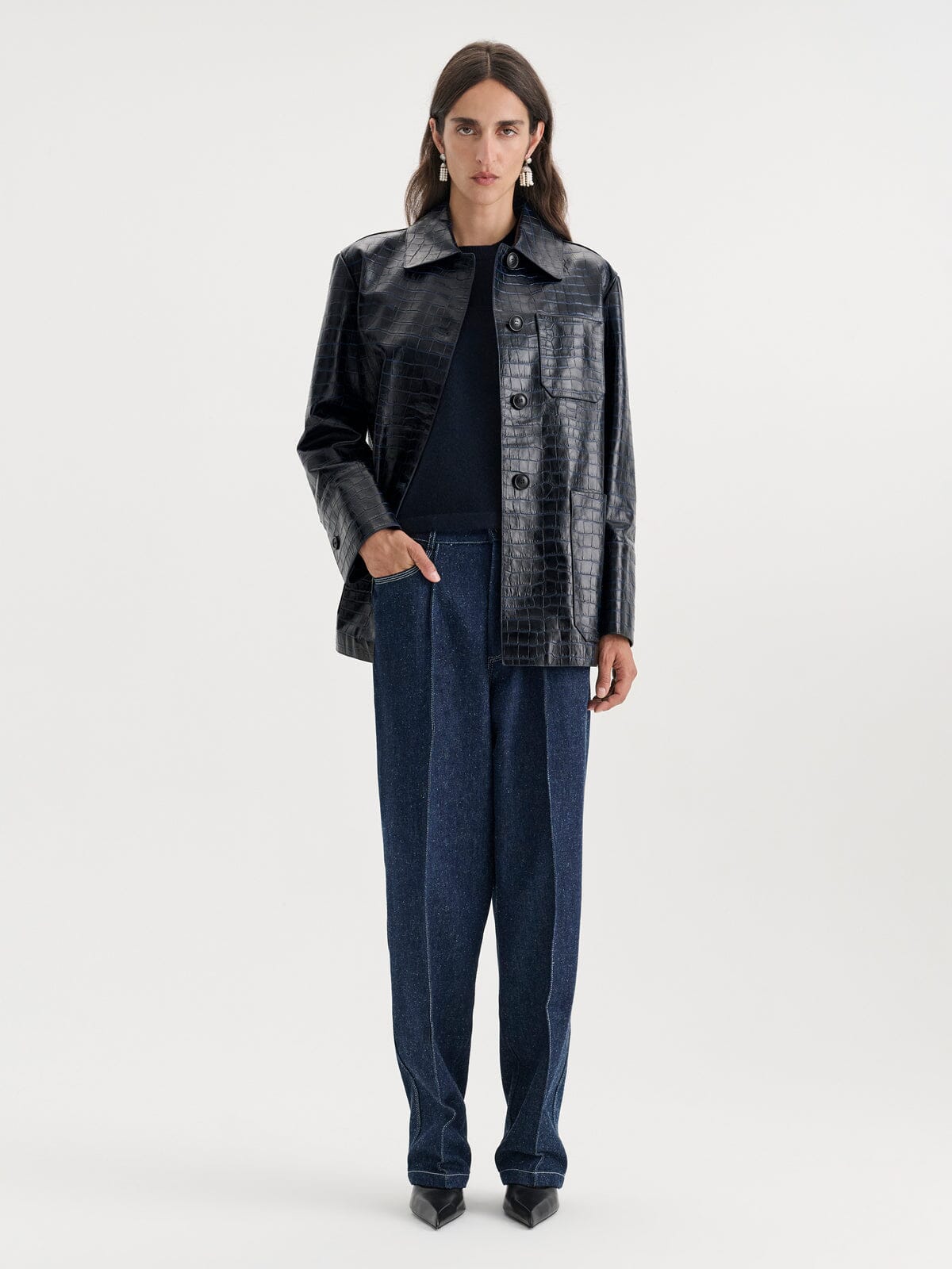 Nackiyé JACKETS Caviar Leather Jacket