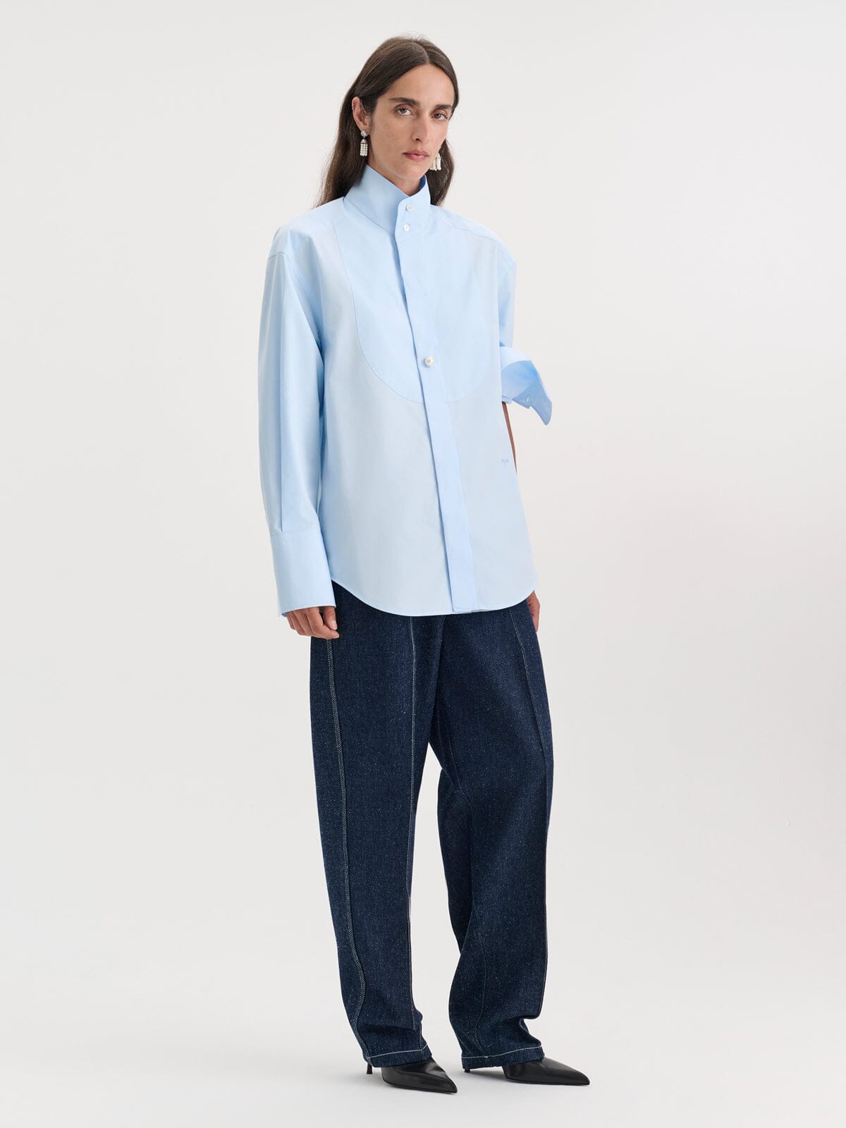 Nackiyé TOPS Tux Pearl Shirt