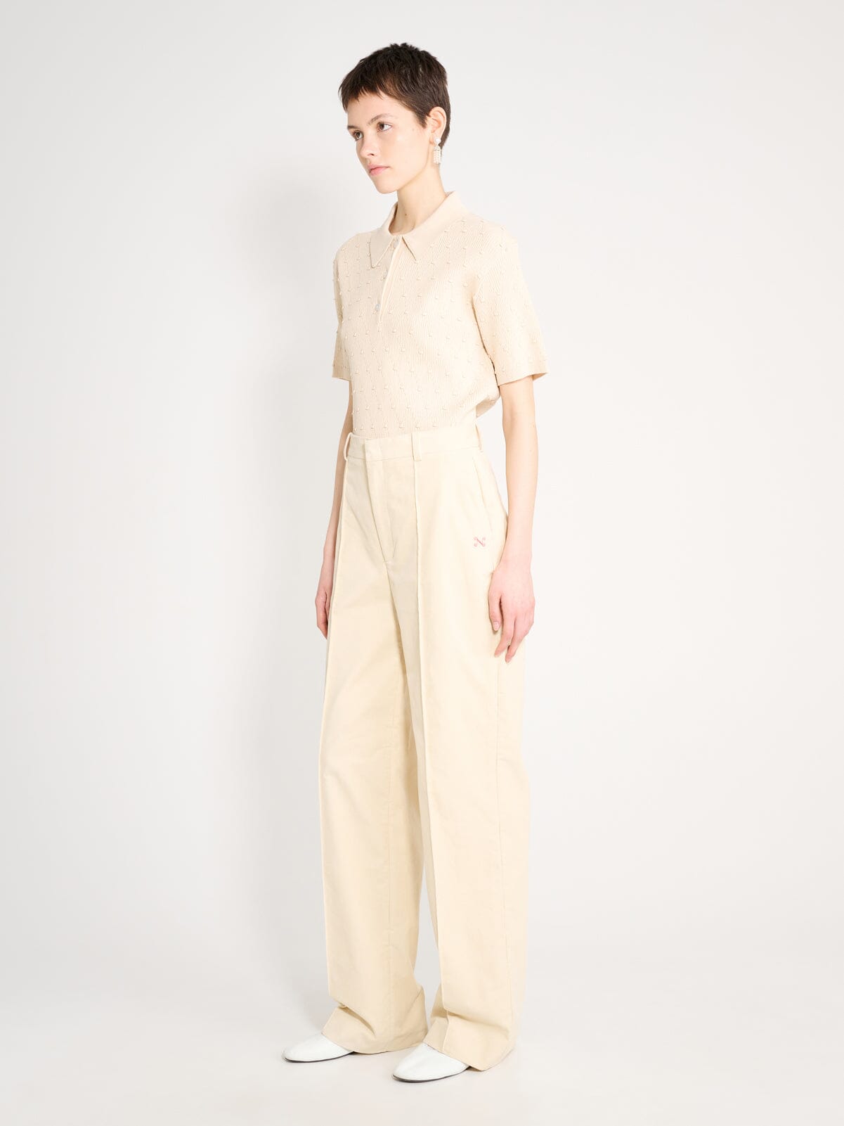 Nackiyé Bottoms Bianca High Waist Corduroy Pants