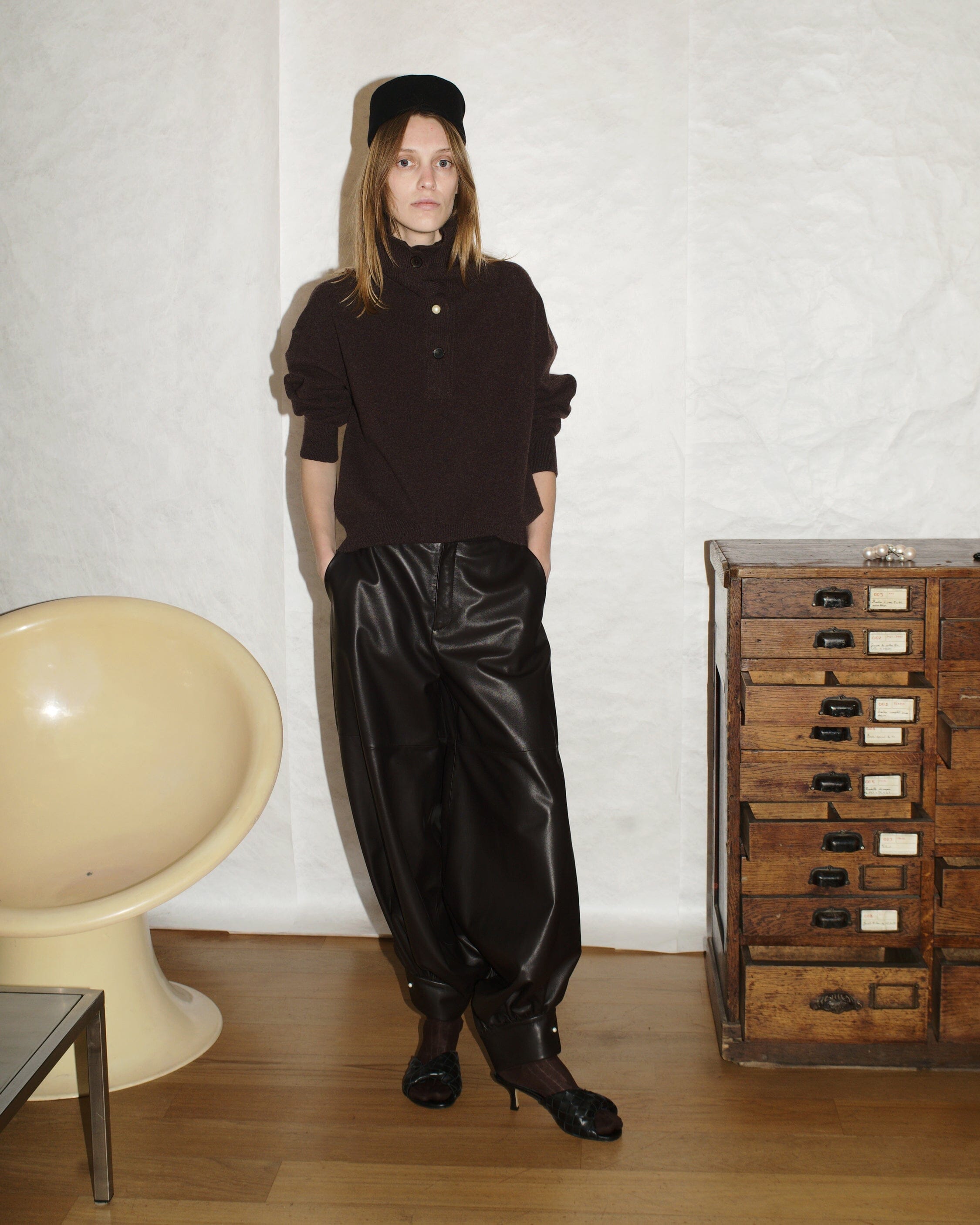 Nackiyé BOTTOMS Seis Leather Pants