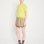 Nackiyé Knitwear Pearl Cashmere Short Sleeved Crewneck