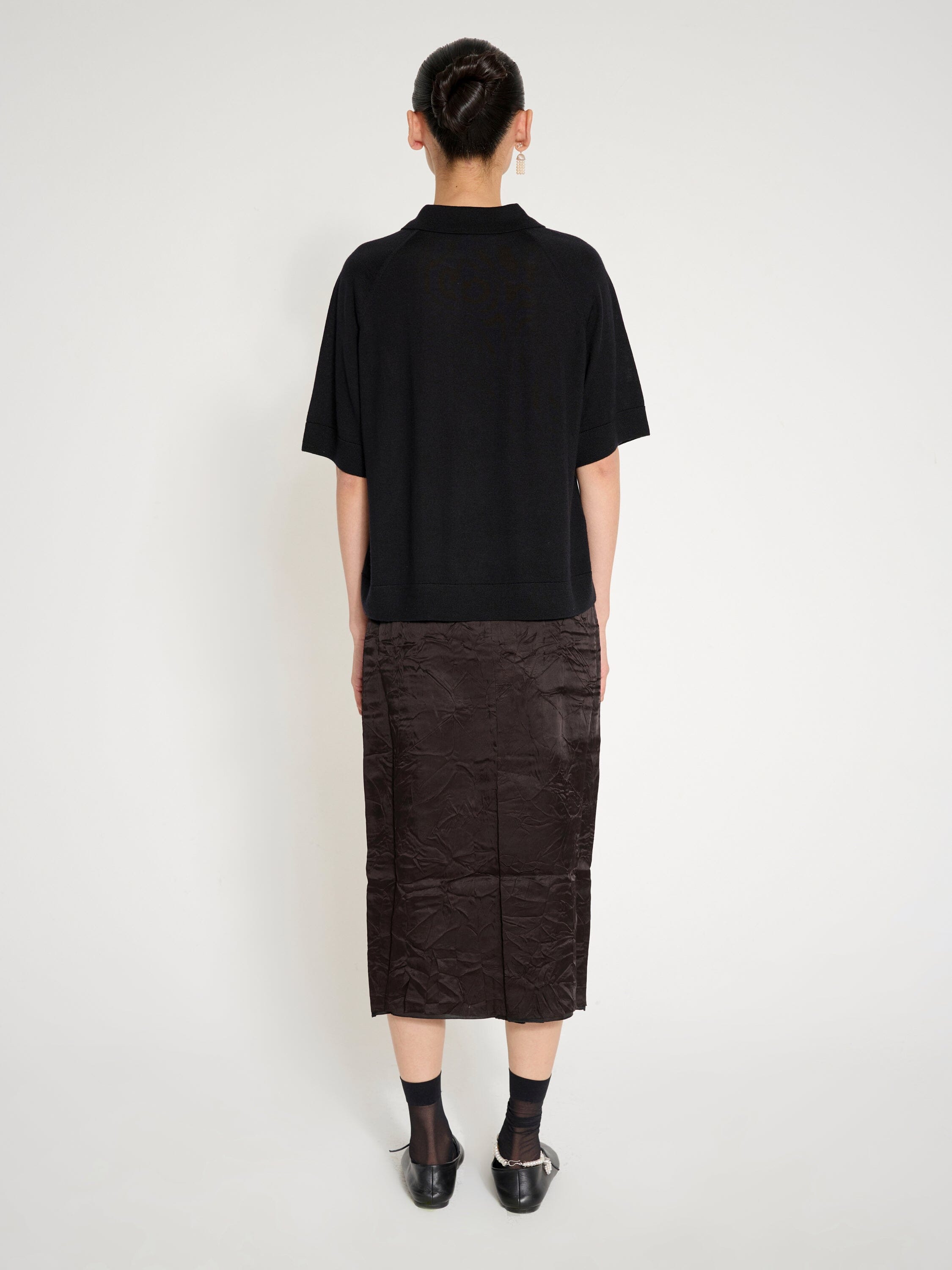 Nackiyé Knit Polo Knit Top