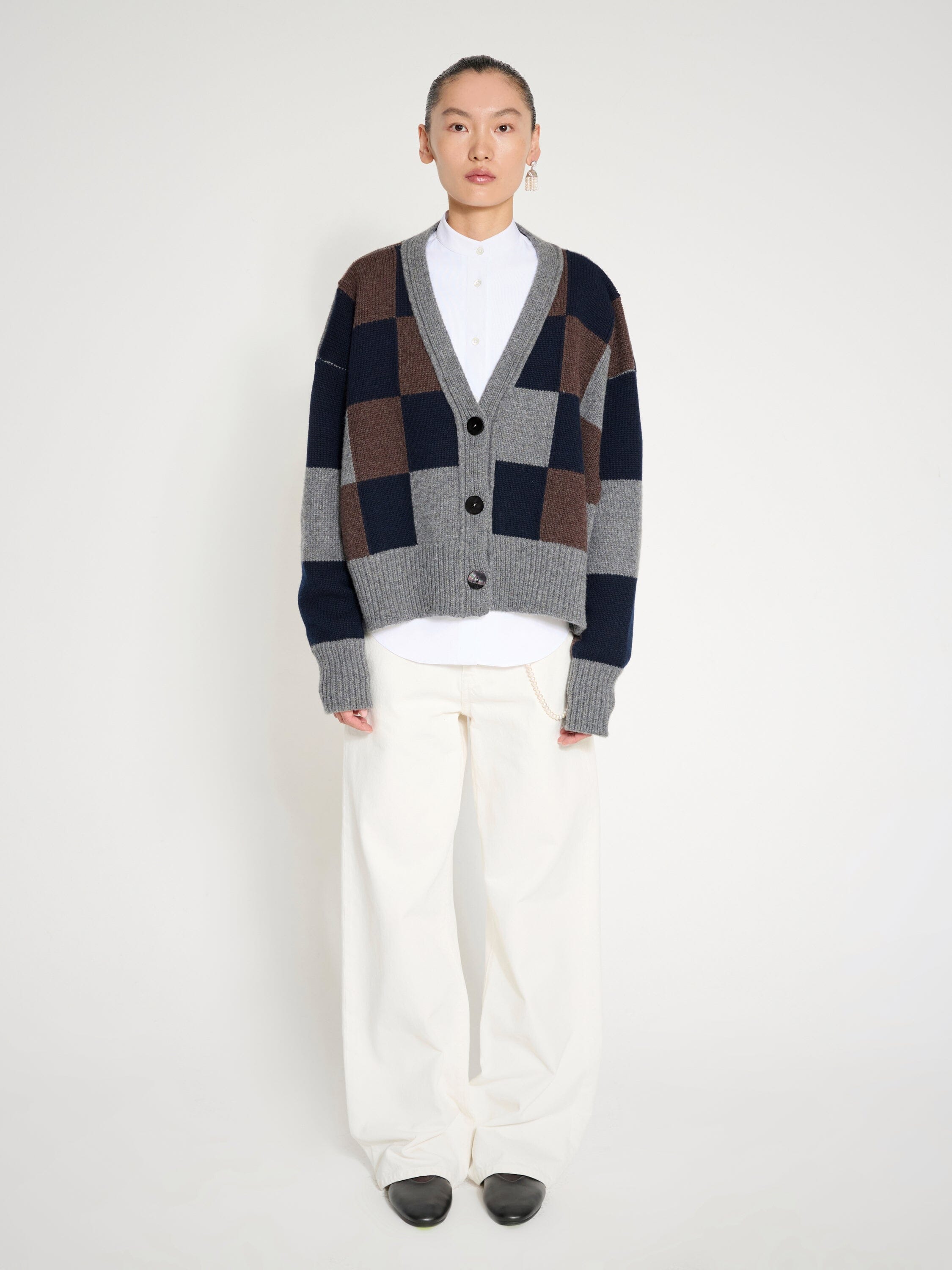 Nackiyé Knitwear Icebreaker Patch Cardigan