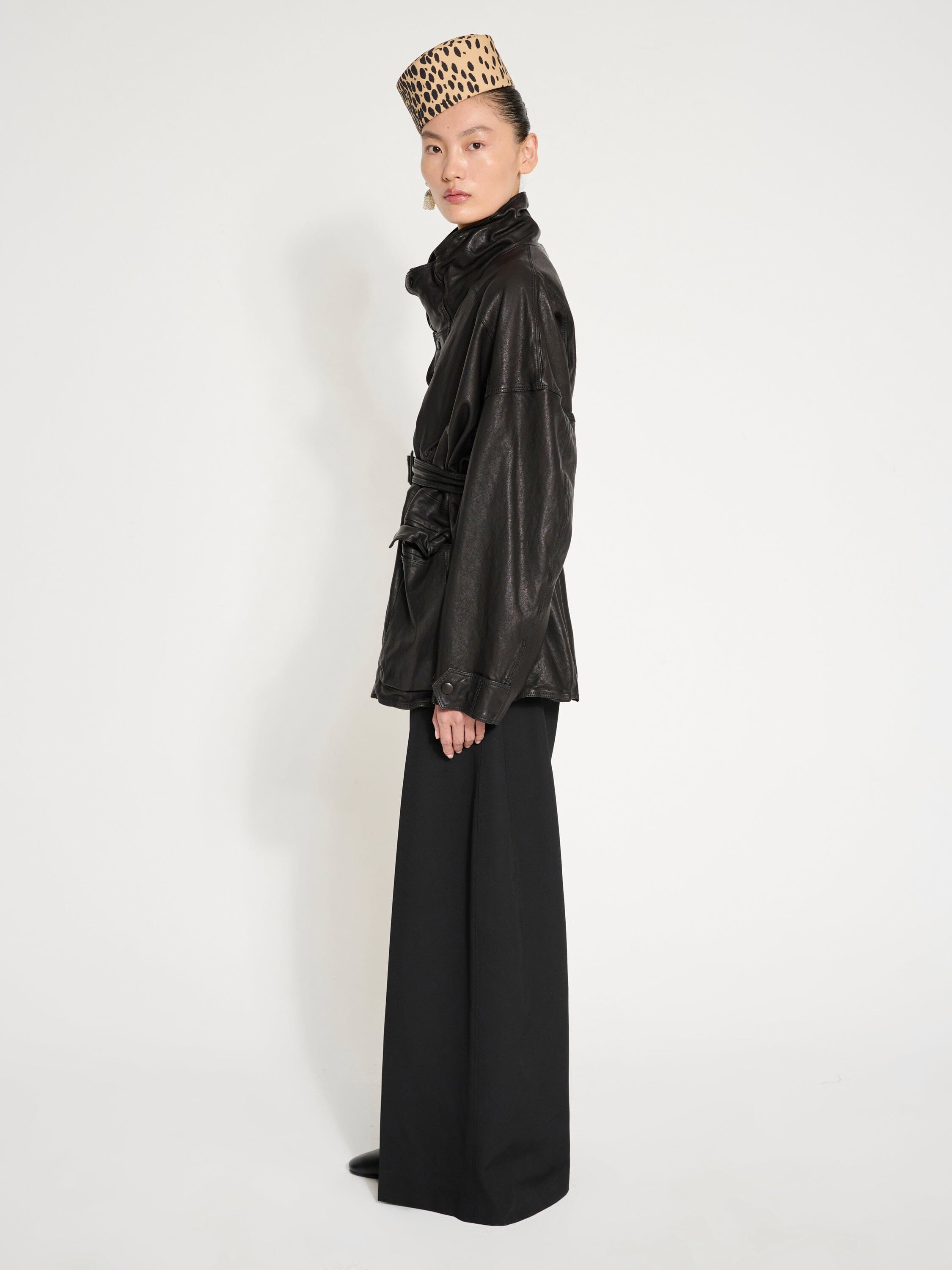 Nackiyé Jacket Oversize Leather Coat