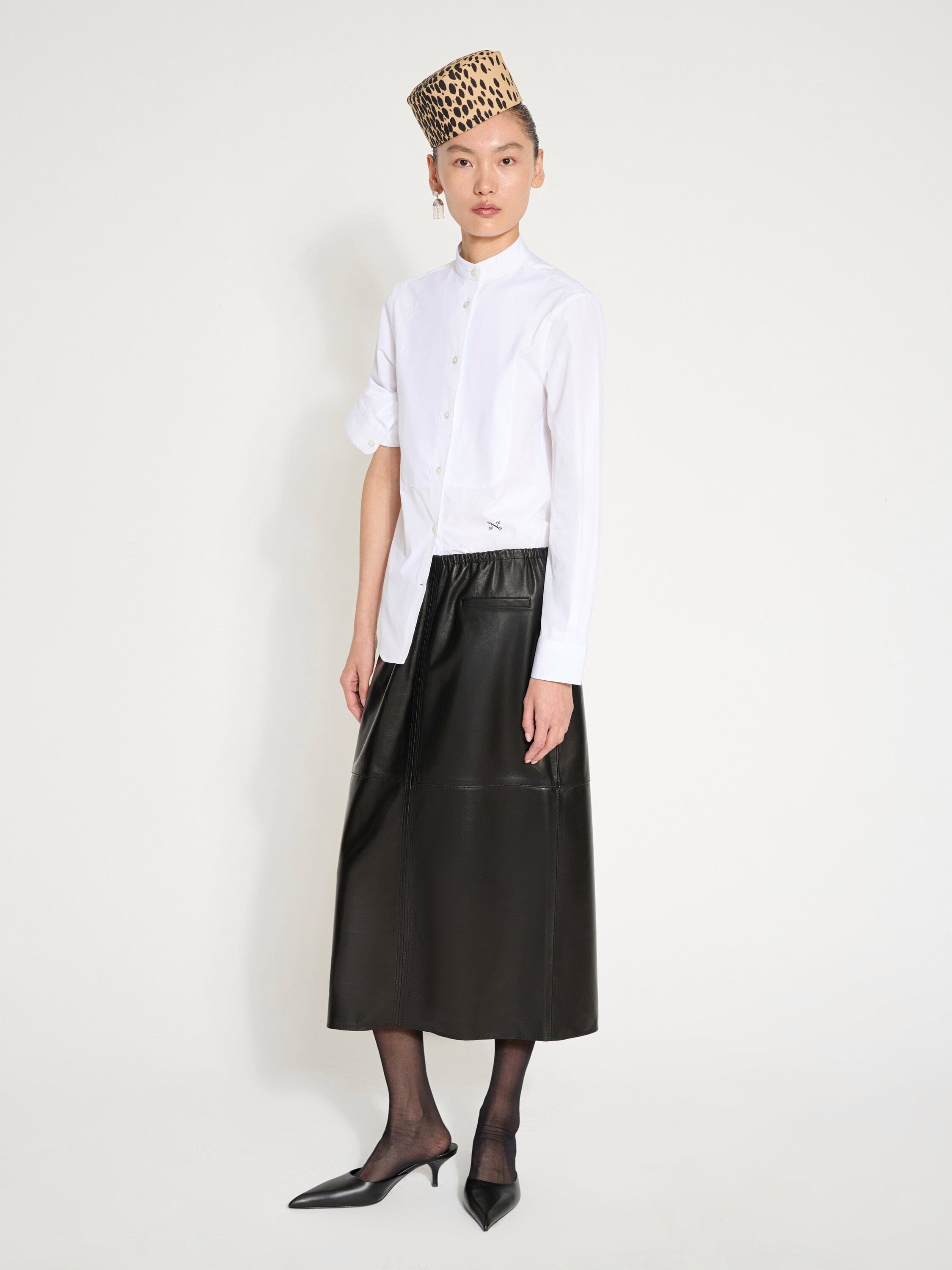 Nackiyé Skirt Runway Leather Skirt
