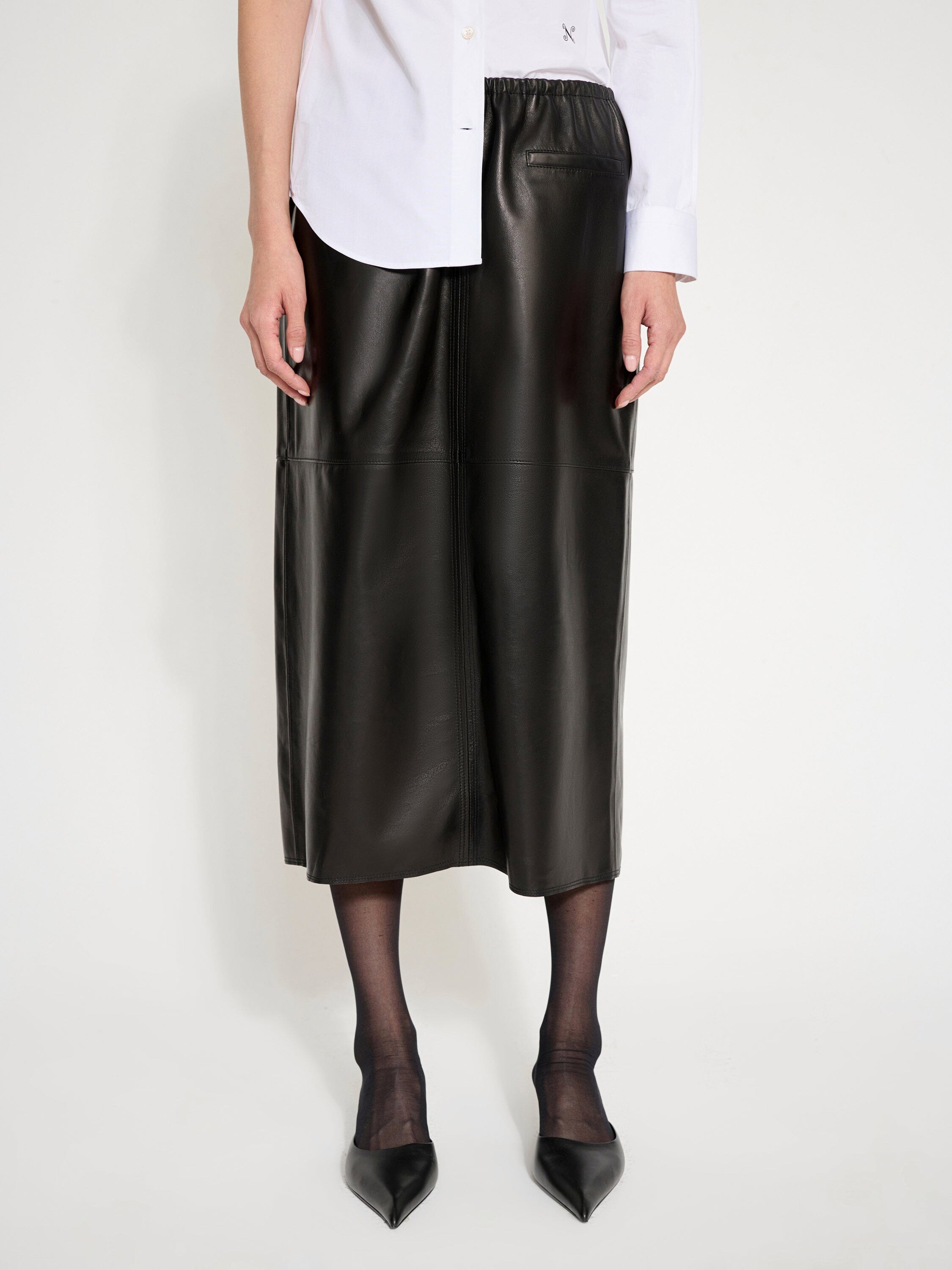 Nackiyé Skirt Runway Leather Skirt