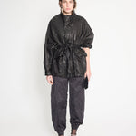 Nackiyé Jacket Oversized Leather Coat