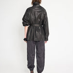 Nackiyé Jacket Oversized Leather Coat