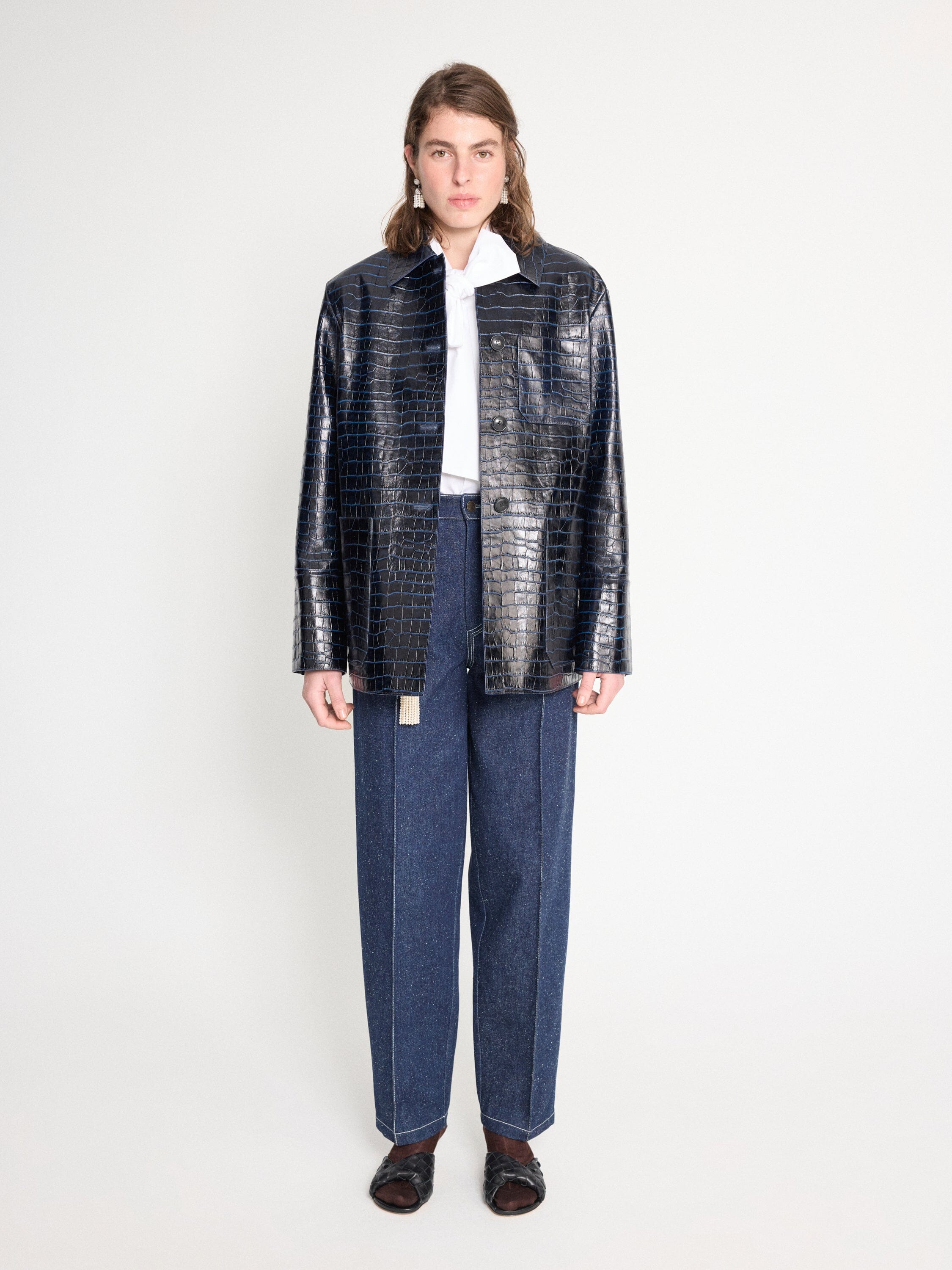 Nackiyé JACKETS Caviar Leather Jacket