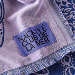 Nackiyé Towels A Tight Ship Beach Towel in Lavender/Sea