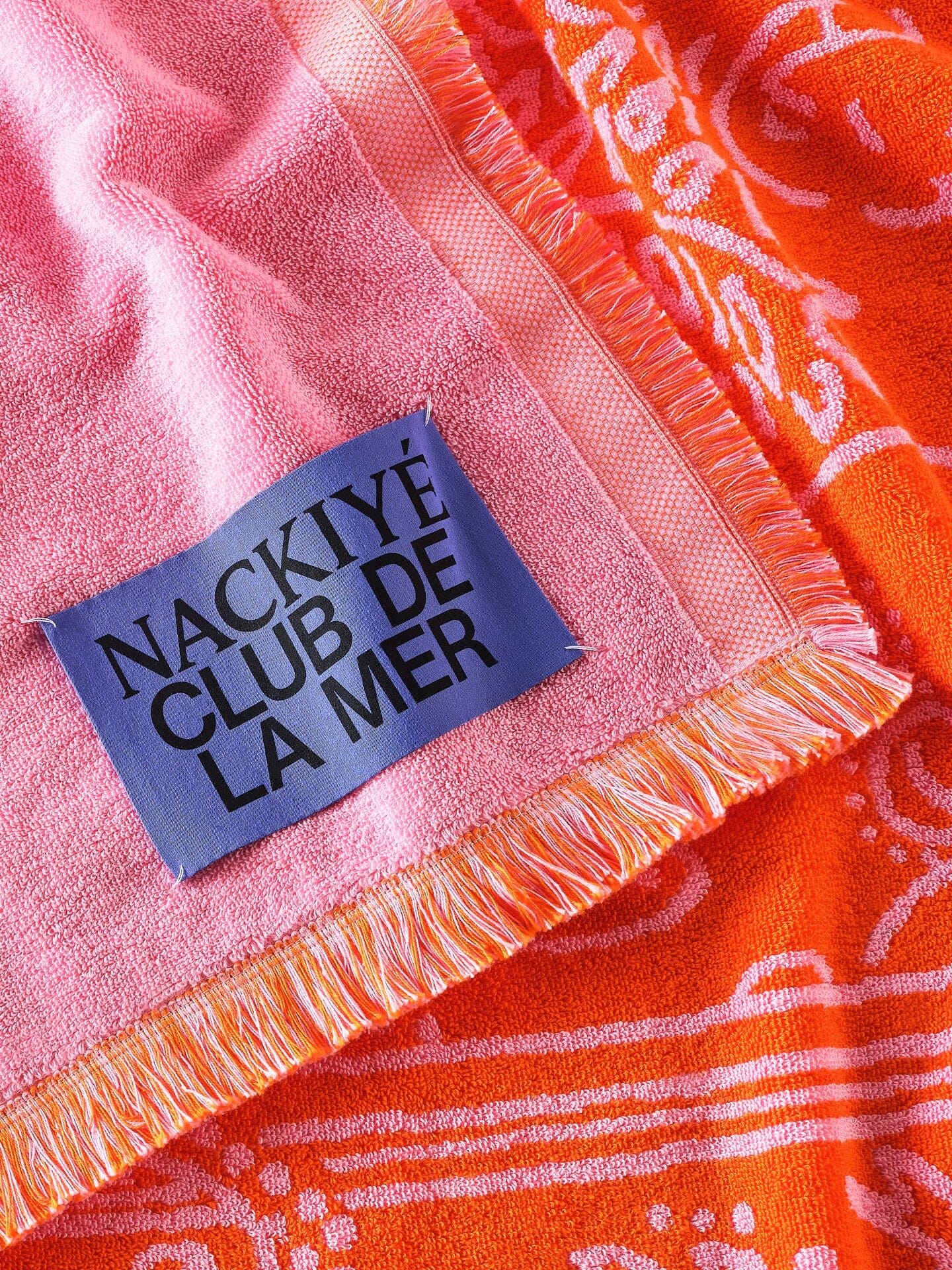 Nackiyé Towels Fete Yacht Towel in Candy/Orange