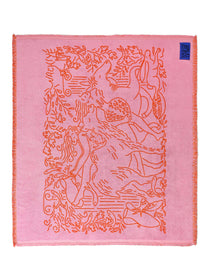 Nackiyé Towels Fête (Large) Yacht Towel in Candy/Orange