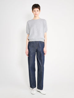 Nackiyé Knitwear Pearl Cashmere Short Sleeved Crewneck