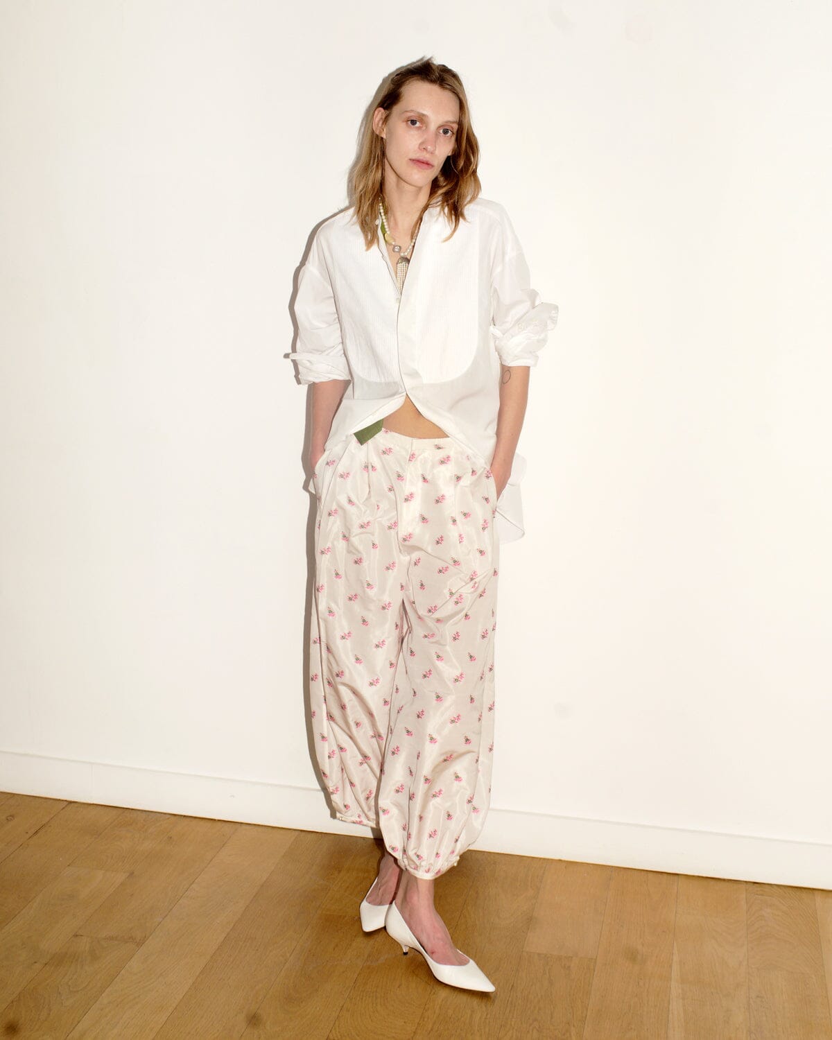 Nackiyé TOPS Tux Pleat Shirt