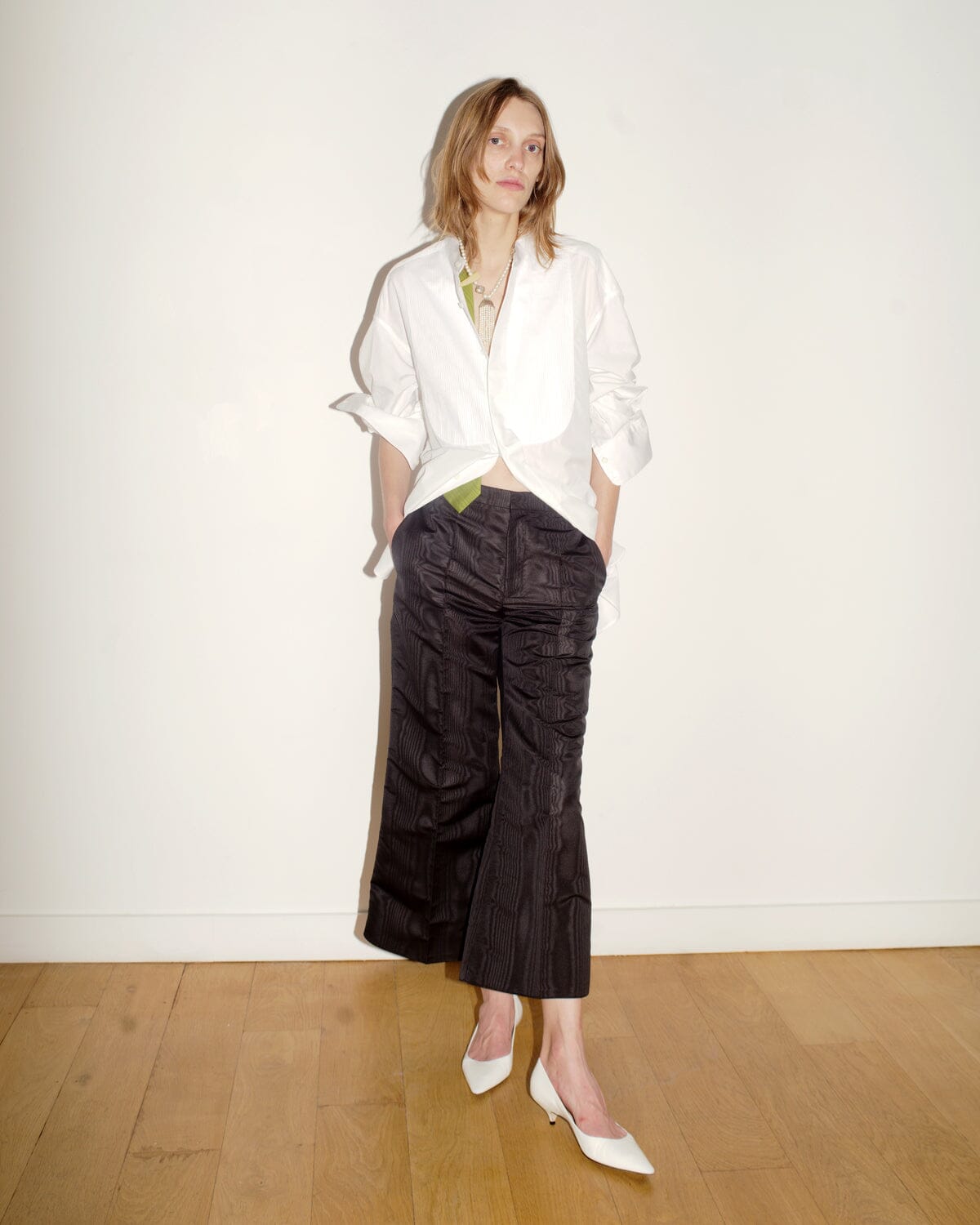 Nackiyé TOPS Tux Pleat Shirt