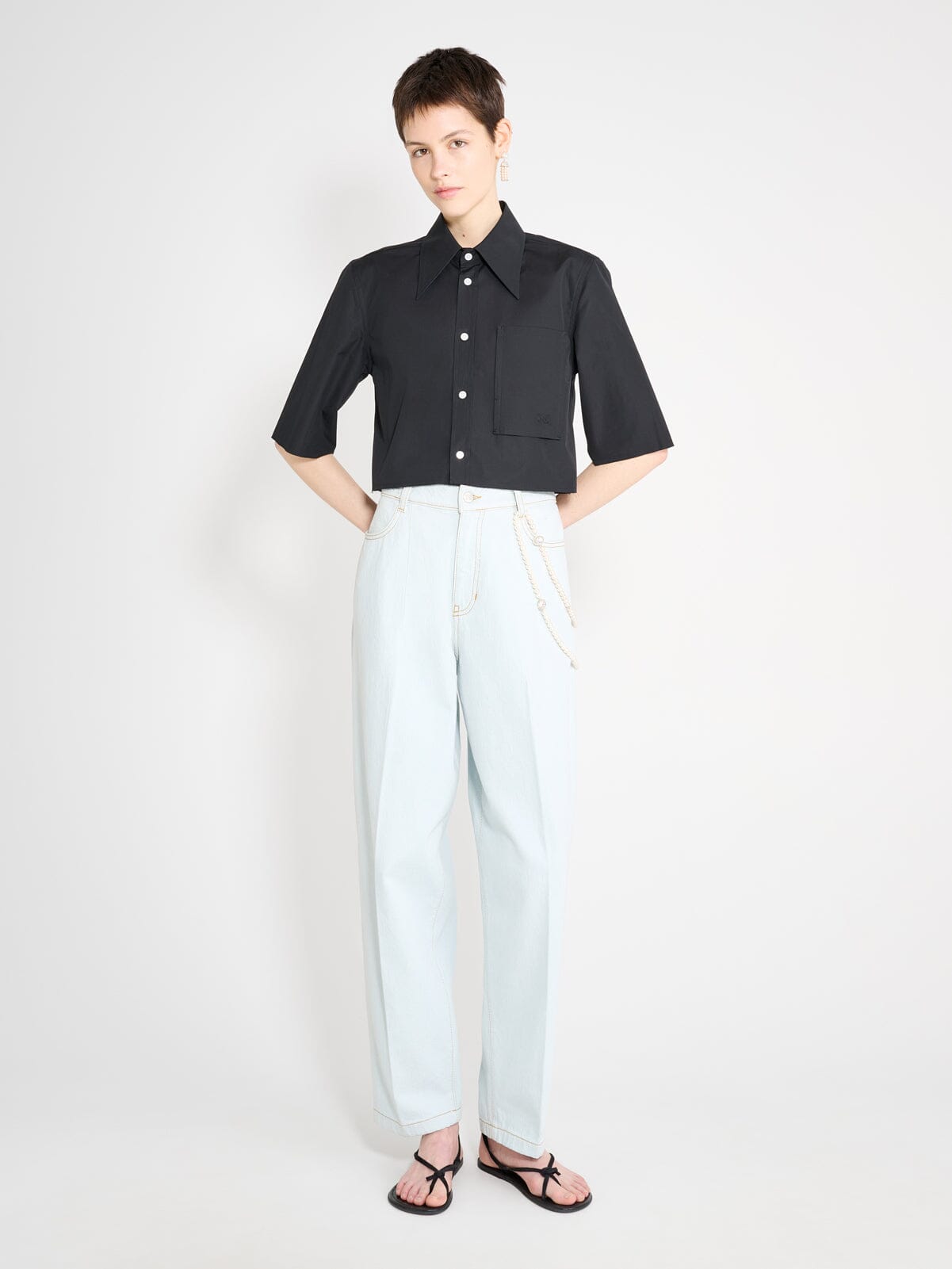 Nackiyé Tops Shortcut Shirt