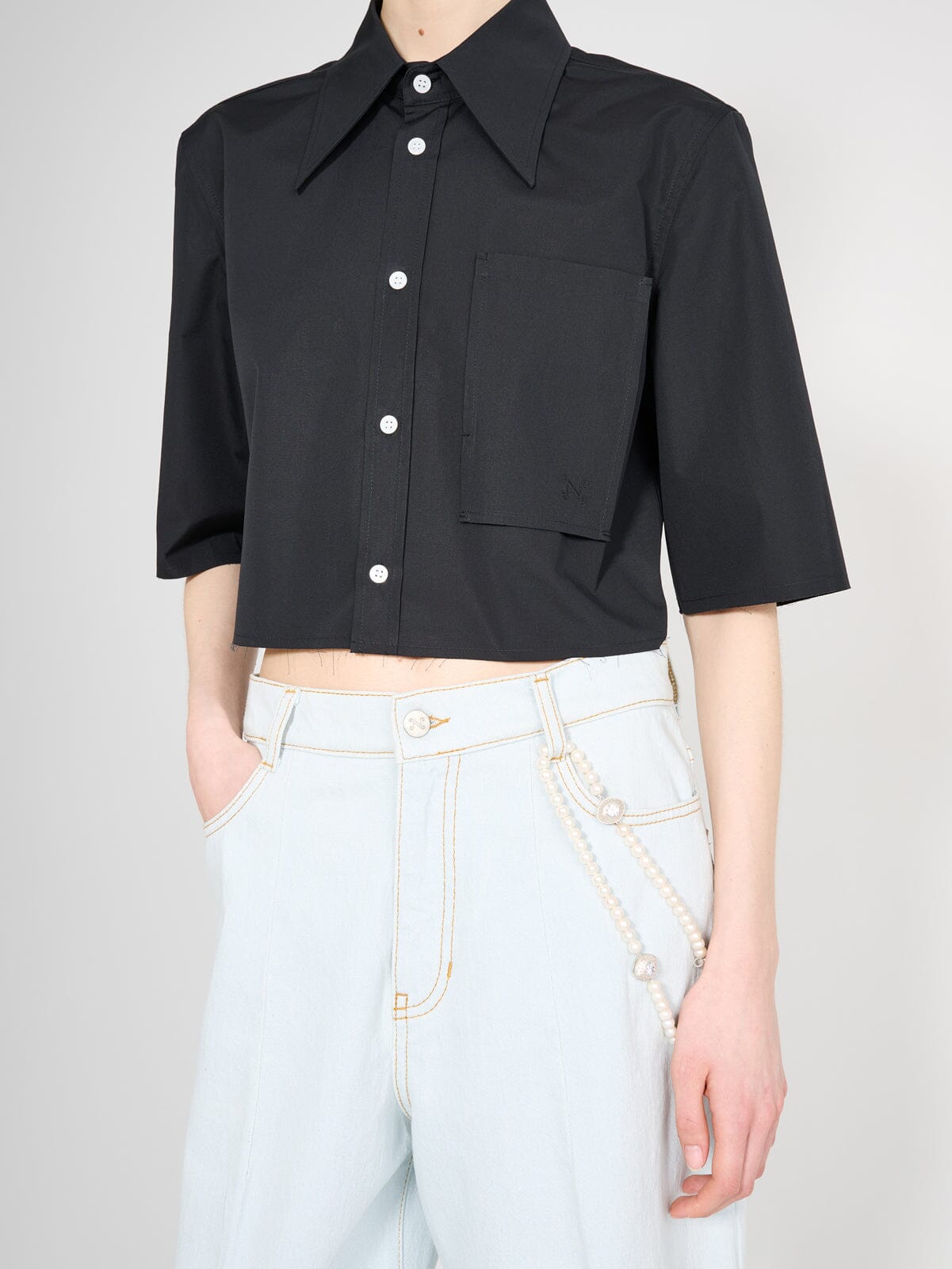 Nackiyé Tops Shortcut Shirt